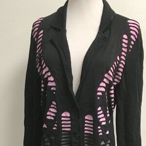 AldoMartins Anthropologie shred cardigan jacket L